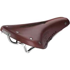 Brooks England B17 Carved Leather Womens Short Saddle Brown Cycling Bike Comfort