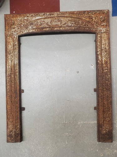 Antique cast iron fire - antique, place