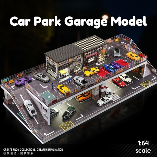 Building garage model car - 1:64,