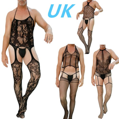 Mens sissy fishnet bodysuit - uk,