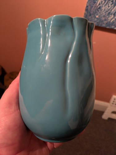 Turquoise tulip shaped small - turquoise,