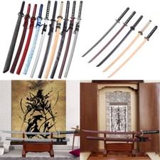 Samurai Wooden Martial Arts Bokken With Scabbard Training Aid Props Ornaments UK
