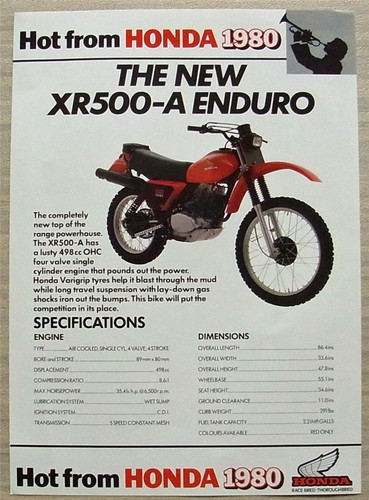 Honda xr500 enduro - xr500-a,