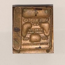 White Mountain Double Fold Cabinet Tissue Vintage Letterpress Printers Block