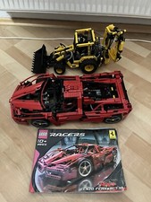 Lego Technic Technic 8455 Pneumatic Excavator and 8653 Enzo Ferrari