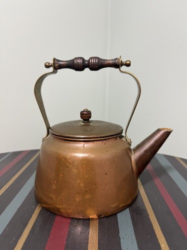Antique copper tea - antique, kettle
