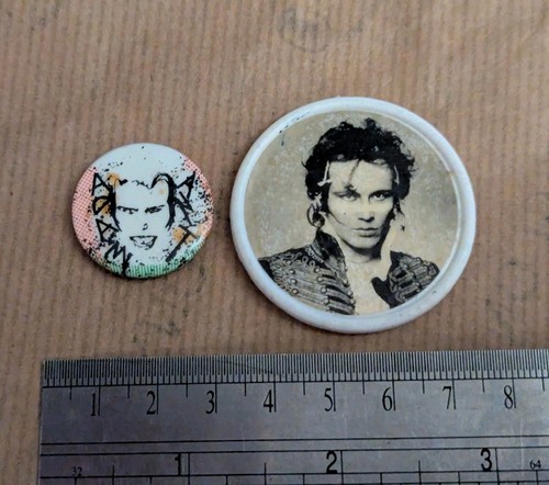 Adam ant vintage pin badges - pin,