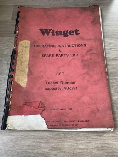 Winget 5st 40cwt - winget, dumper