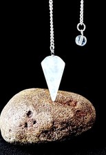 UK Natural Clear Quartz Point Dowsing Pendulum Dowser Scrying Radiesthesia Heal