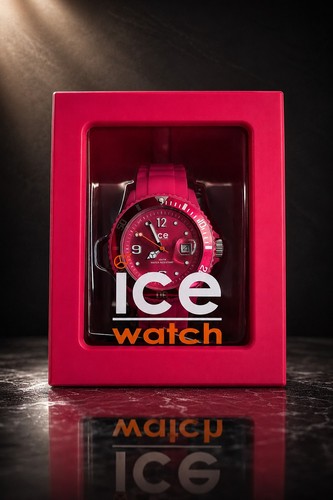 Pink ice watch silicone strap - pink,