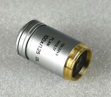 Leica Microscope Objective Plan 100x / 1.25 Oil Ø25mm for All New DM500 DM750