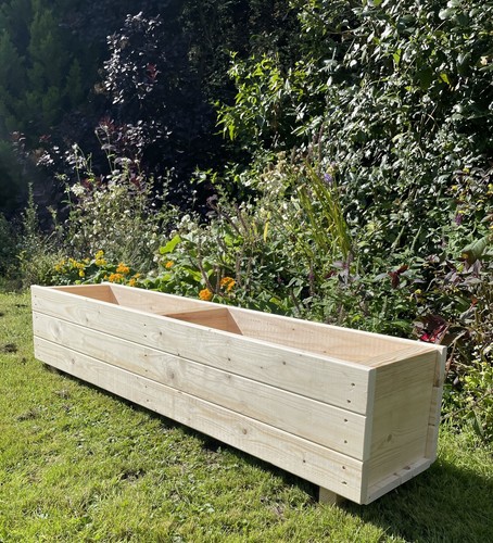 Wooden garden planter patio - garden,
