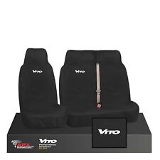 MERCEDES VITO VAN 2014 ON HEAVY DUTY & WATERPROOF FRONT SEAT COVERS - BLACK