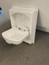 Tip-Up Sink Basin Foldaway White Vanity 52 X 66 Caravan/Motorhome - With Waste