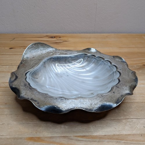 Antique silver plate butter - antique,