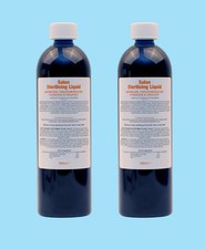 2x Salon Sterilising Disinfectant Solution Germicide 500ml 473 for Barbicide jar