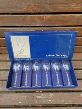 Six Crystal Wine Glasses by Cristal d'Arques, in Original Box.