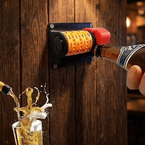 Plastic counter bottle opener - plastic,