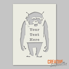 Personalised Banksy Chimp