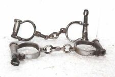 Set Of 2 pcs Hand Cuffs and Key Antique Style  12" HC5522