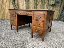 Antique solid oak 6 drawer