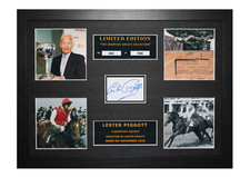 Lester Piggott Signed Ltd Edition Framed Picture Memorabilia