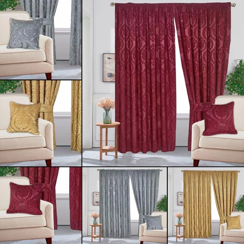 Jacquard curtain pencil pleat - curtain,