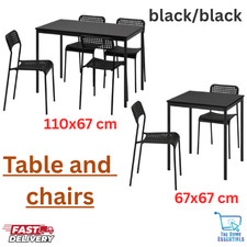 IKEA Dining Table Set with Stackable Chairs Space-Saving, Durable & Easy Care