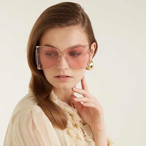 New gucci gg0252s gold - new,