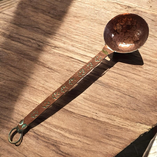 Vintage hammered copper - hammered,
