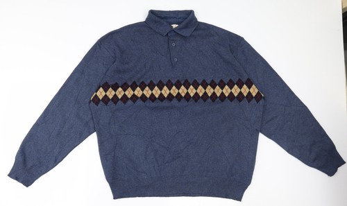 Ewm mens blue collared - mens,