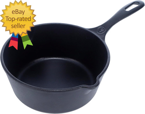 Cast iron saucepan - cast,