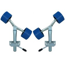 2 Pack Boat Roller Wing Bracket & Stem Post with Non Marking Rollers Trailer