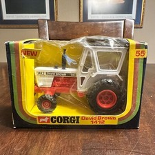 Corgi David Brown 1412 Tractor Die-Cast Model No. 55 In Original Box