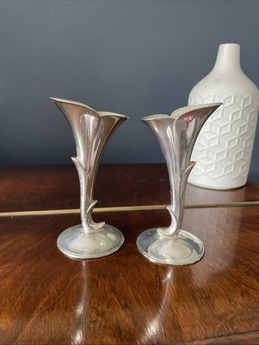 Two vintage silver - silver, lily