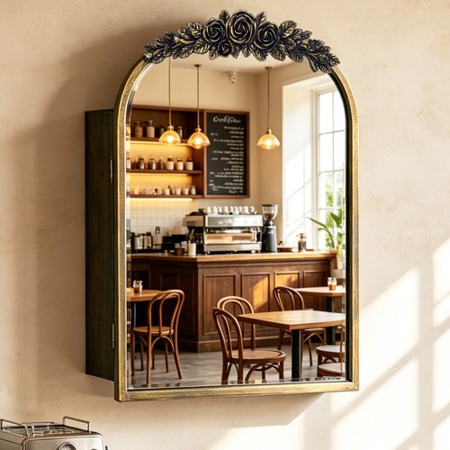 Vintage arched baroque - baroque, mirror