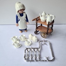 Playmobil Serving Cart - Maid - Tea Set - Coffee - Victorian Mansion Trolley