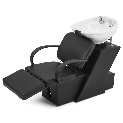 Black backwash shampoo chair - shampoo,