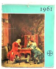 Art Calendar 1961 Farbenwerke Bayer Ag, Edgar Degas, Max Liebermann Art Print