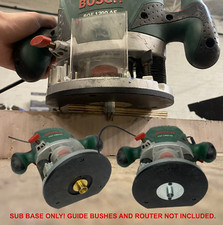 Sub Base Adaptor for Bosch POF 1200/1400 AE Router to Trend And Brass Guide Bush