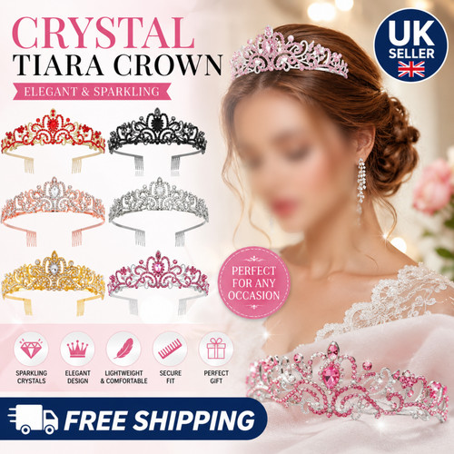 Crystal bridal tiara crown - tiara,