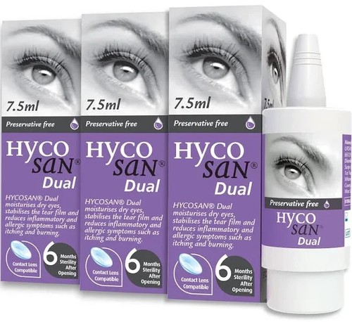 Hycosan dual eye drops - 3, x