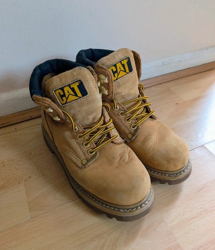 Cat caterpillar leather work - leather,