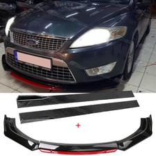 For Ford Mondeo MK4 MK4.5 Gloss Front Bumper Lip Spoiler Splitter + Side Skirts