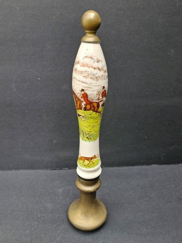 Vintage brass porcelain beer - brass, &