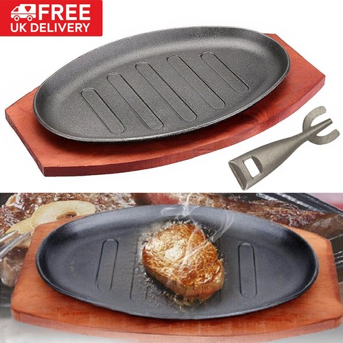 Large cast iron - iron, sizzling