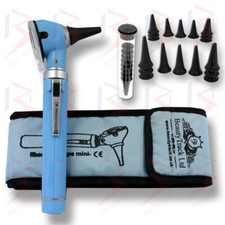 Blue Mini Otoscope Fiber Optic