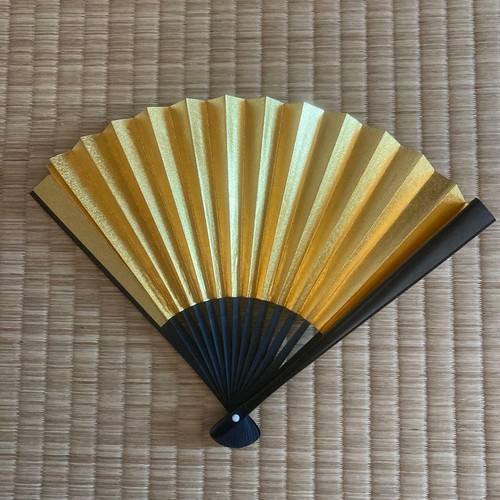 Gold silver reversible fan - reversible,