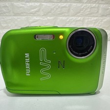 Fujifilm FinePix Z33WP 10.0MP Digital Camera Green Waterproof Tested Working