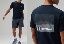 Berghaus Mens Calibration Linear Organic Cotton T Shirt Casual Short Sleeve Tee